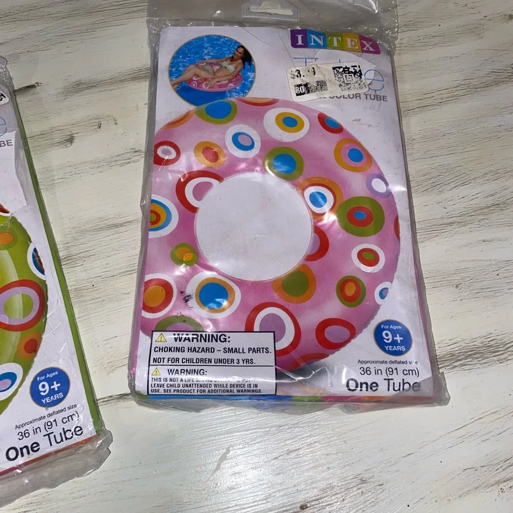 Intex Pink Polka Dot Inflatable Swim Tube